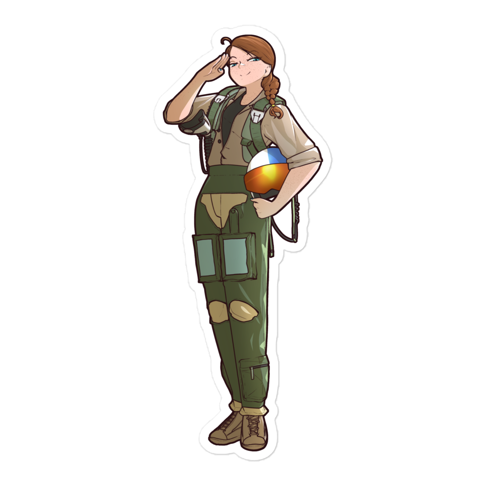 Pilot sticker