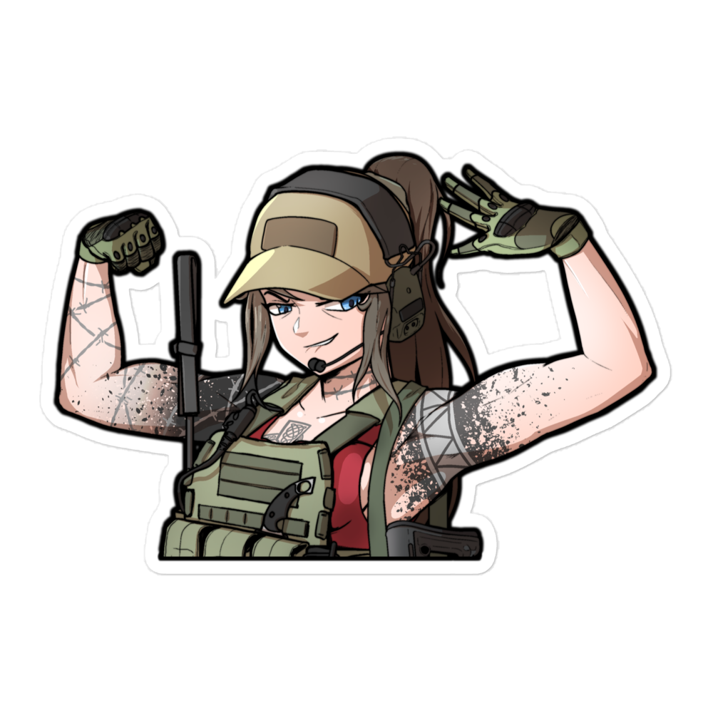 Holly peek sticker
