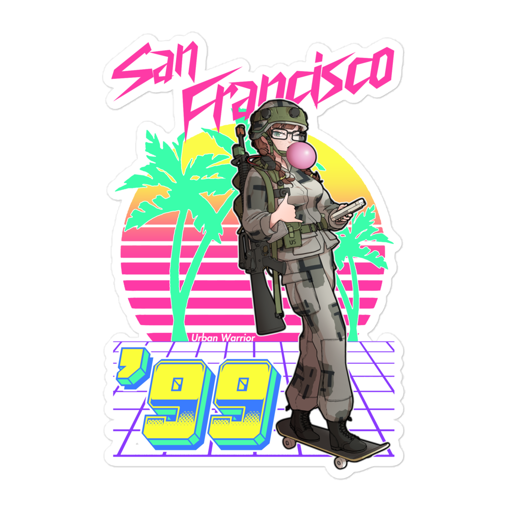 Urban Warrior sticker v2