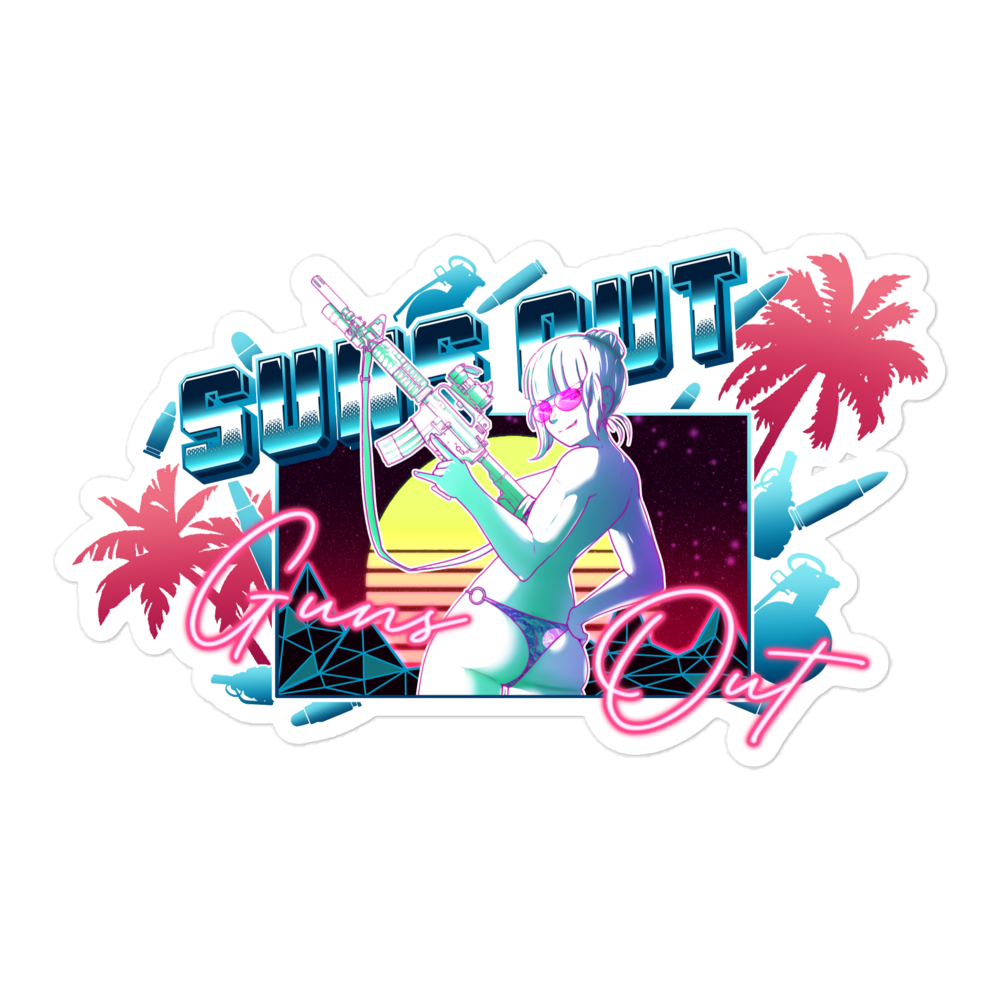 Suns out V2 sticker