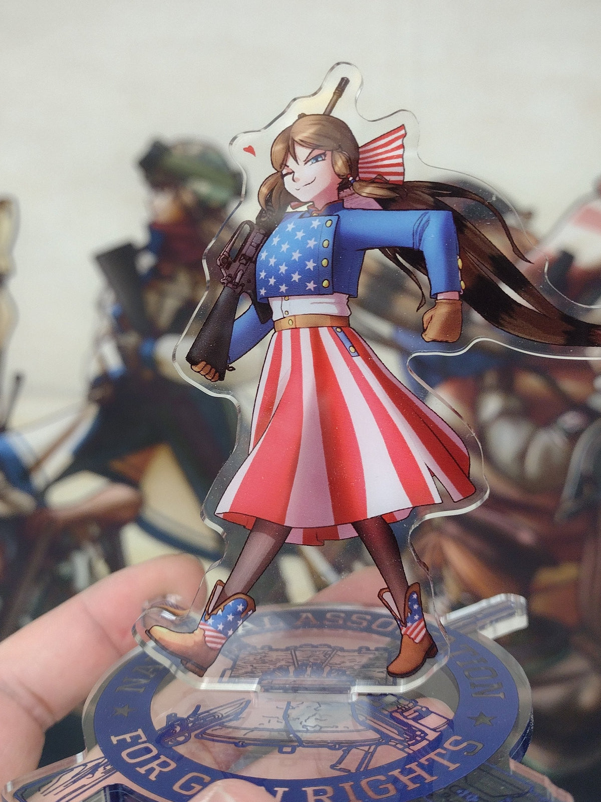 Virginia Baker acrylic stand
