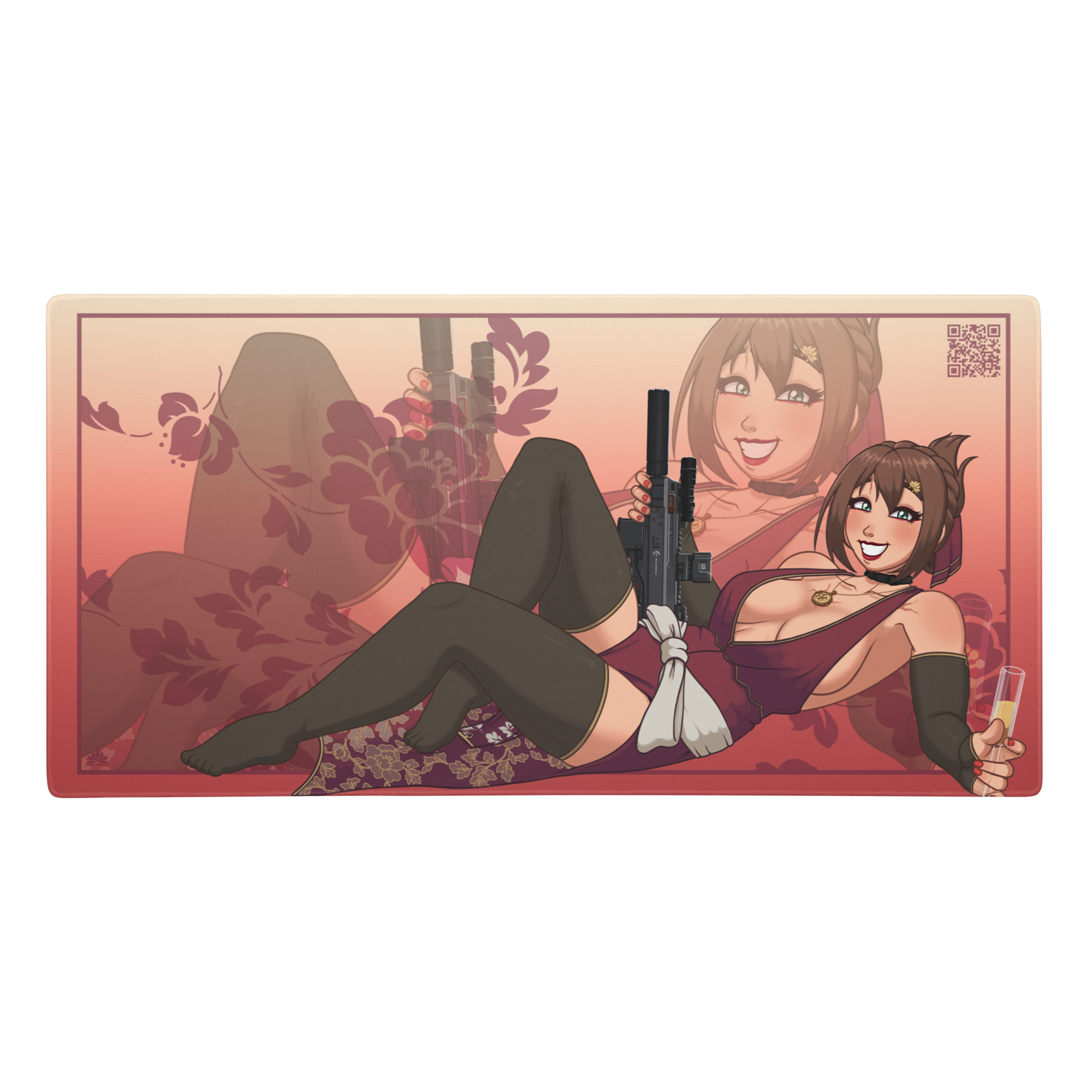 Black Lotus Gals mouse pads