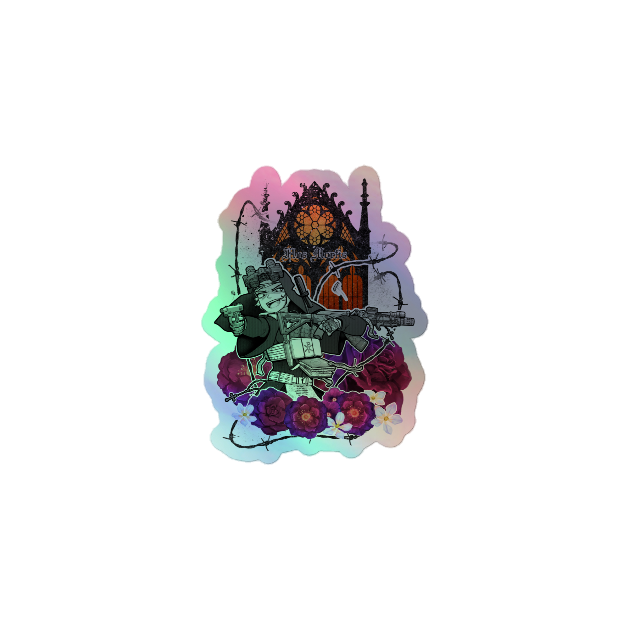 Flos Mortis holo sticker