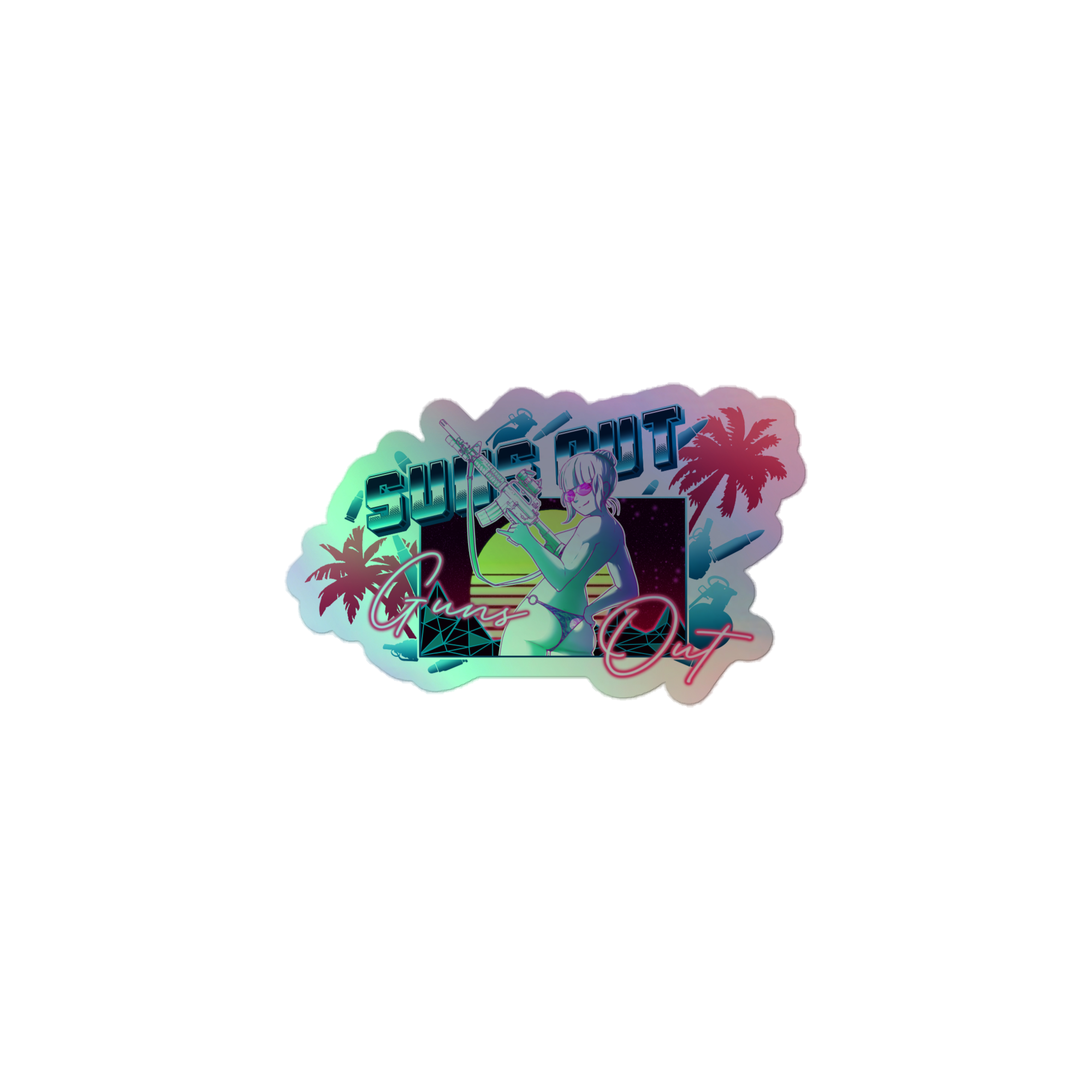 Suns Out v2 holo sticker