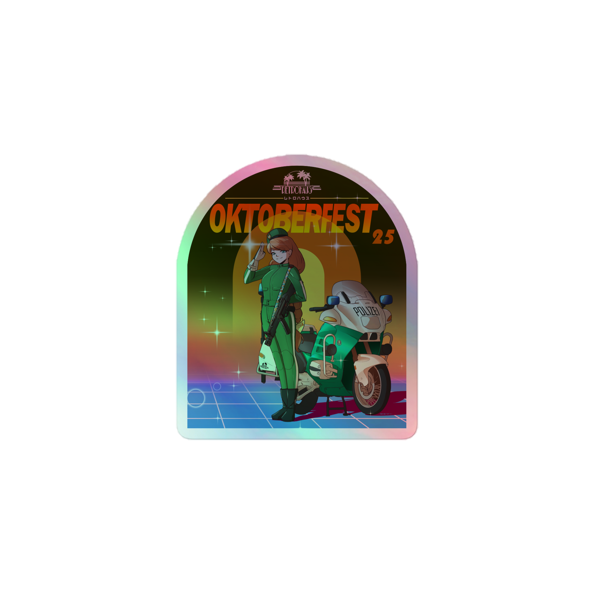Oktoberfest '25 holographic sticker