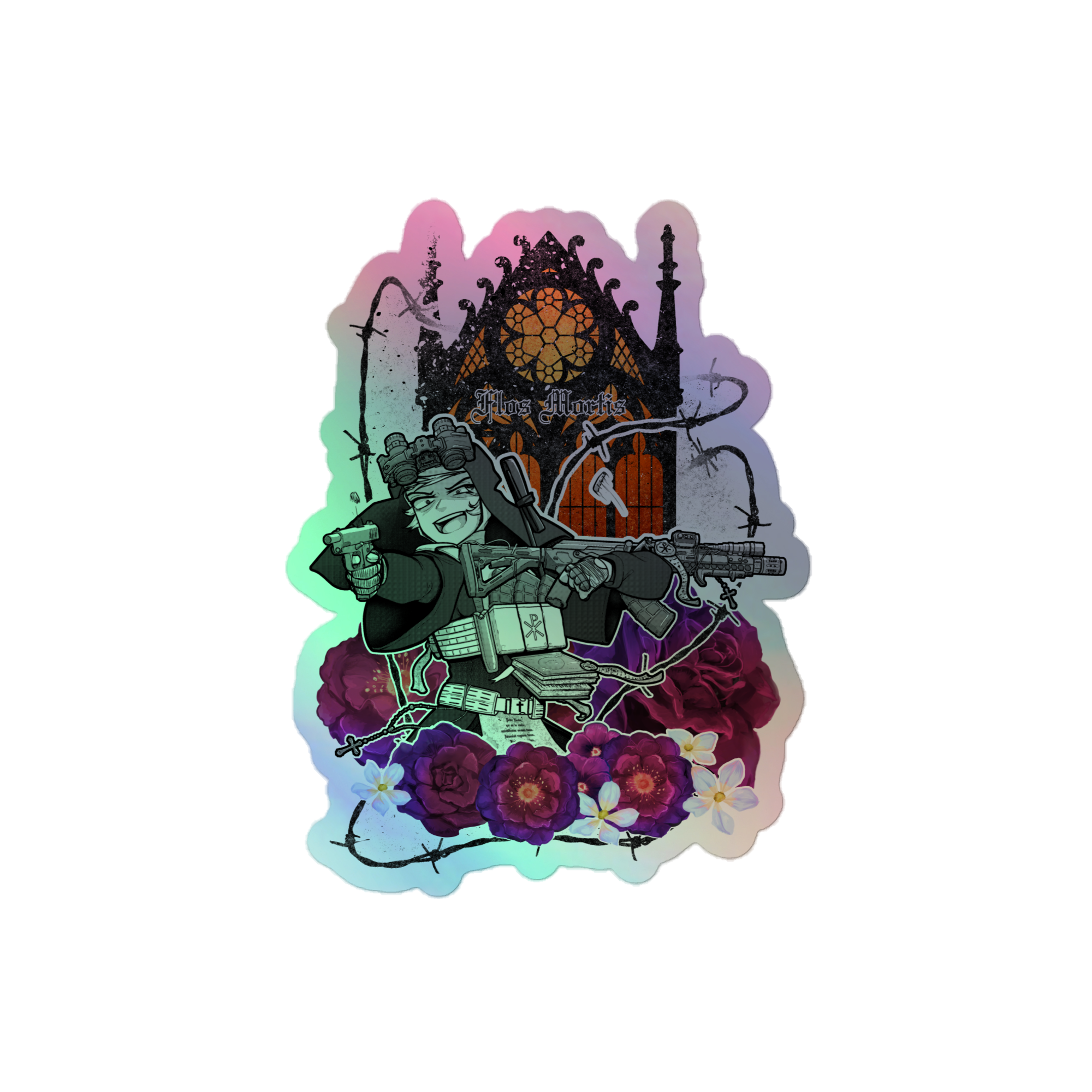 Flos Mortis holo sticker