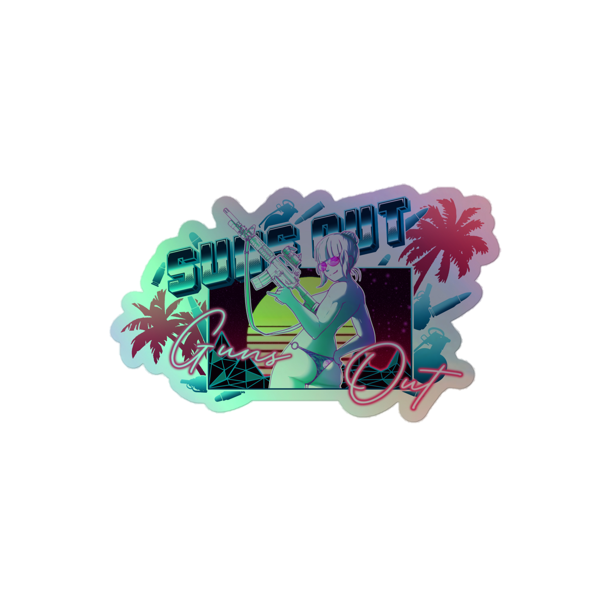 Suns Out v2 holo sticker