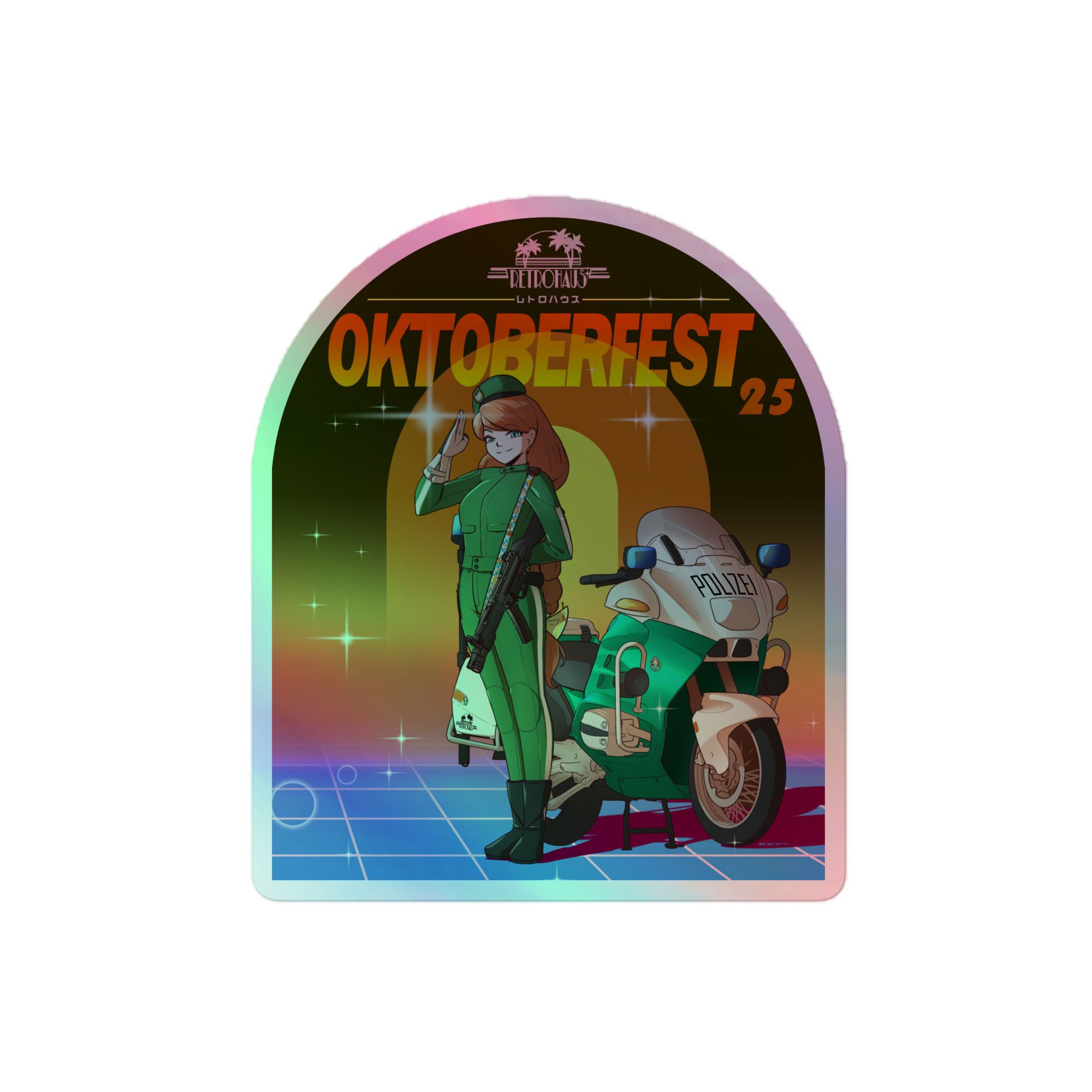 Oktoberfest '25 holographic sticker
