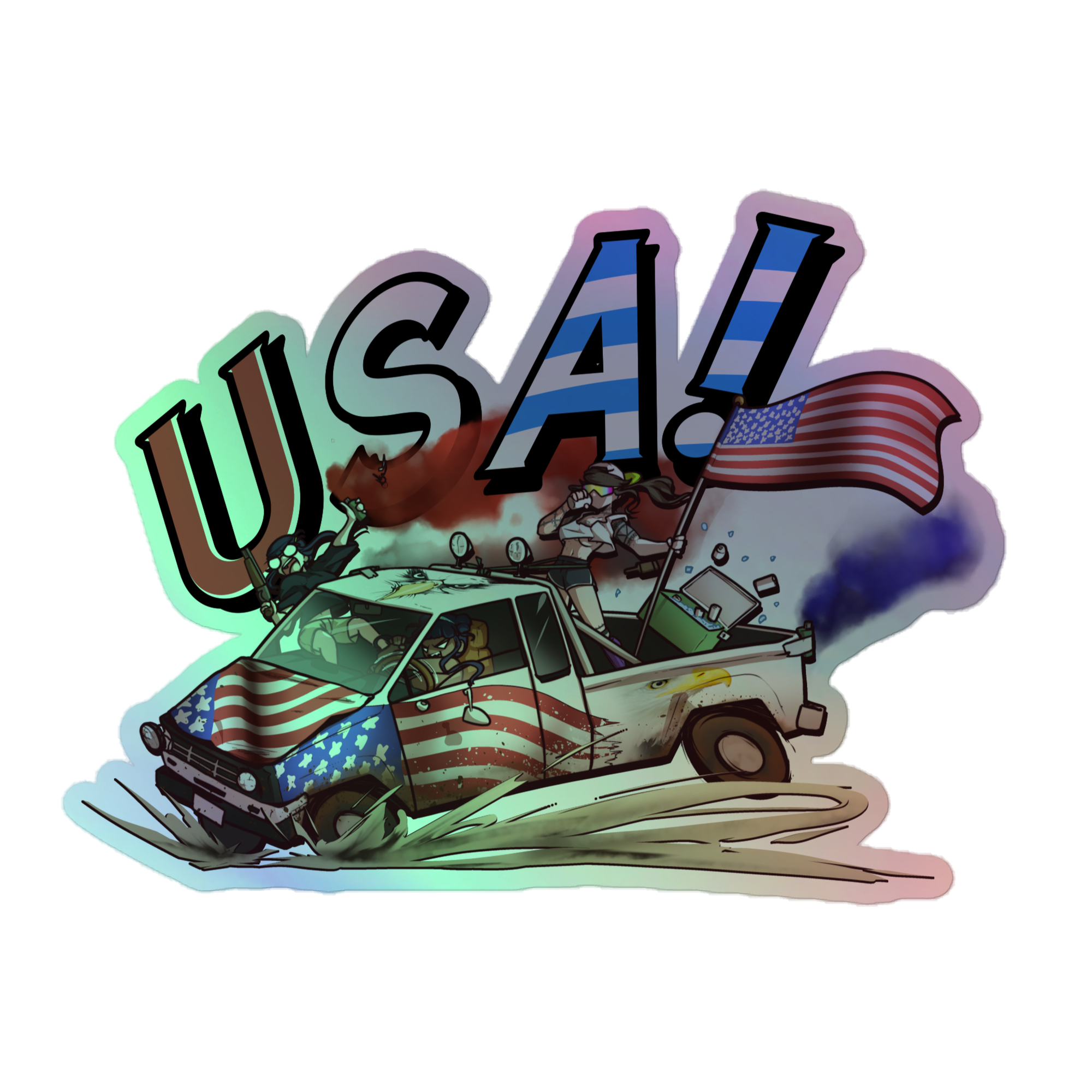 FREEDOM holo sticker