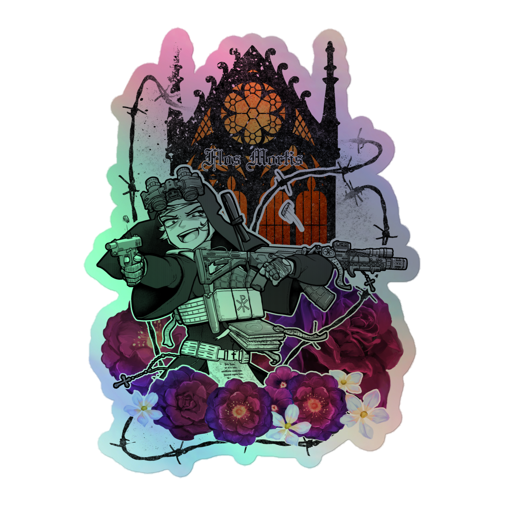 Flos Mortis holo sticker