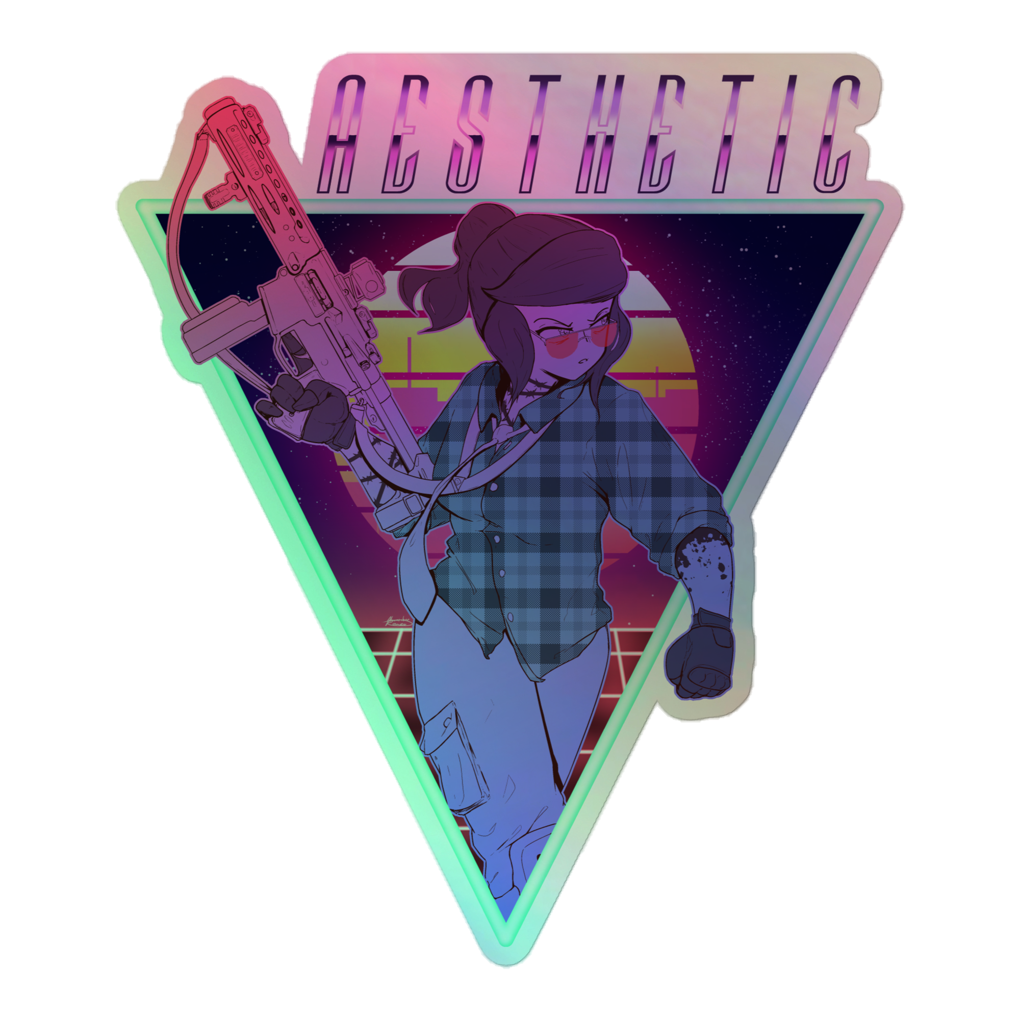 AESTHETIC holo sticker