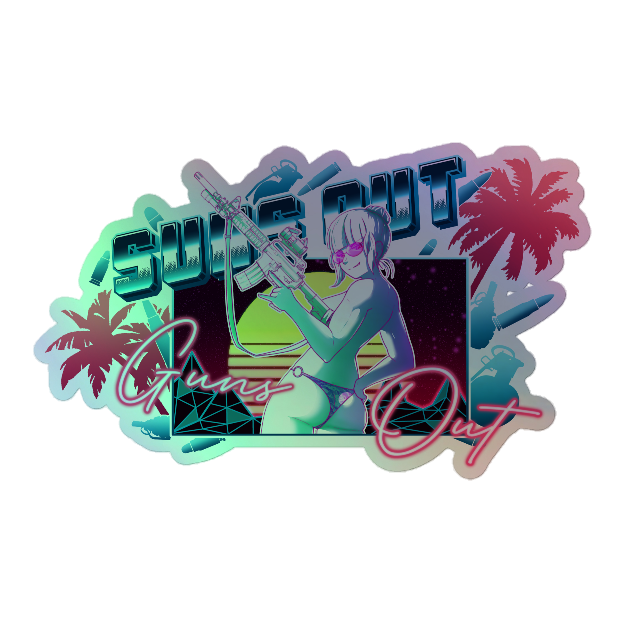 Suns Out v2 holo sticker