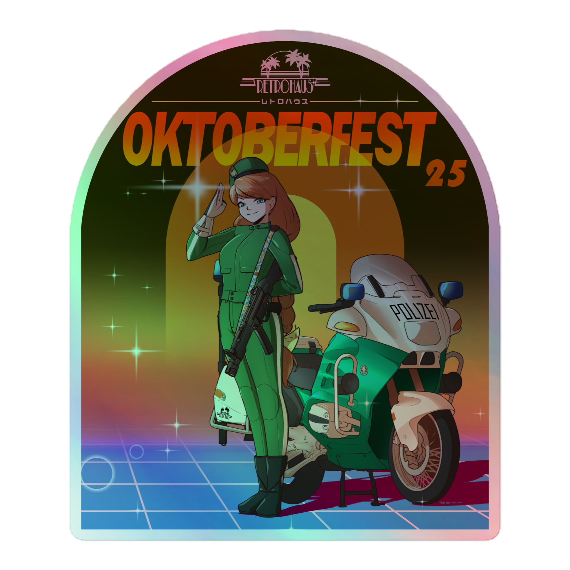 Oktoberfest '25 holographic sticker