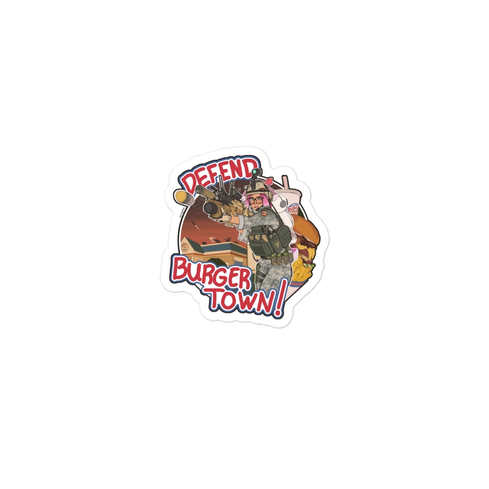 Fast Food Defender sticker