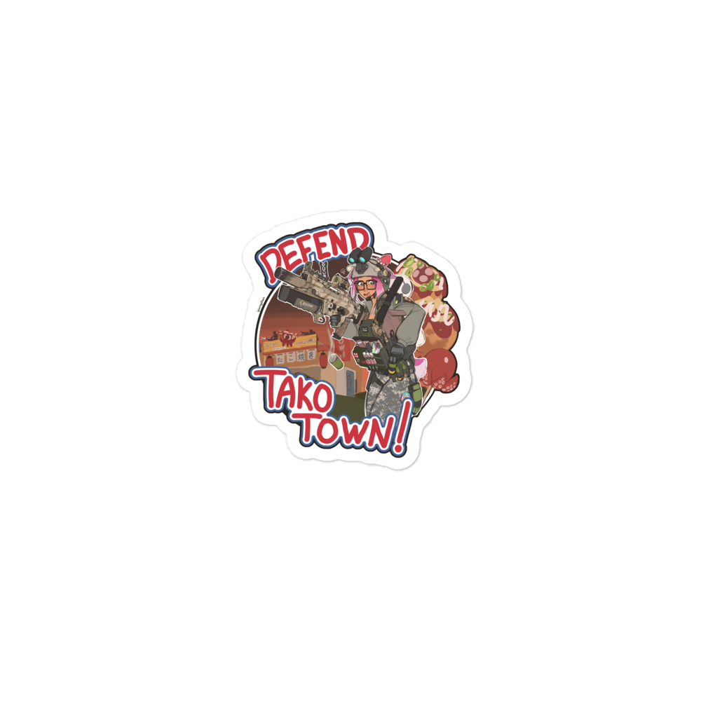 Tako Town Blurie sticker