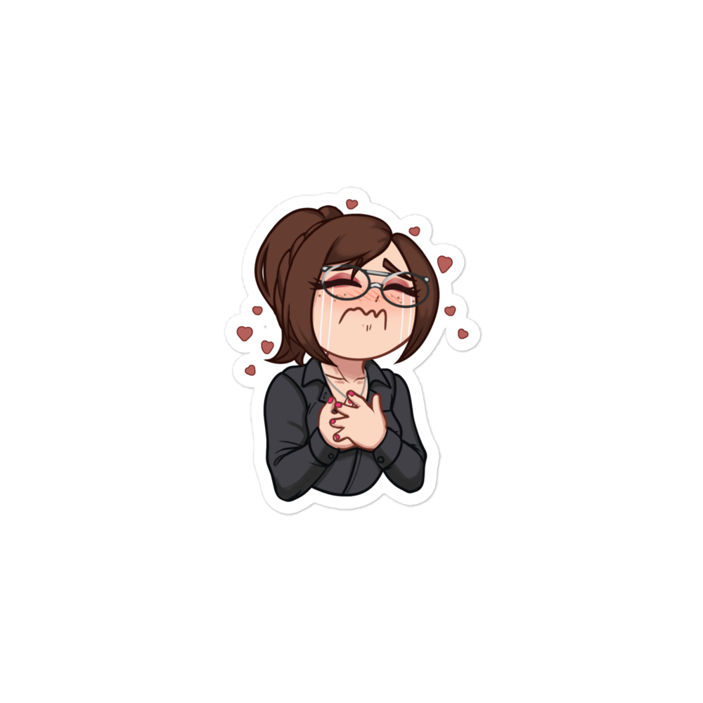 Jitterbug heart throb sticker
