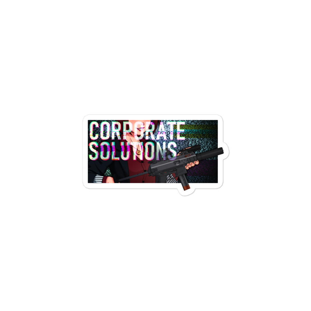 Corporate solutions sticker