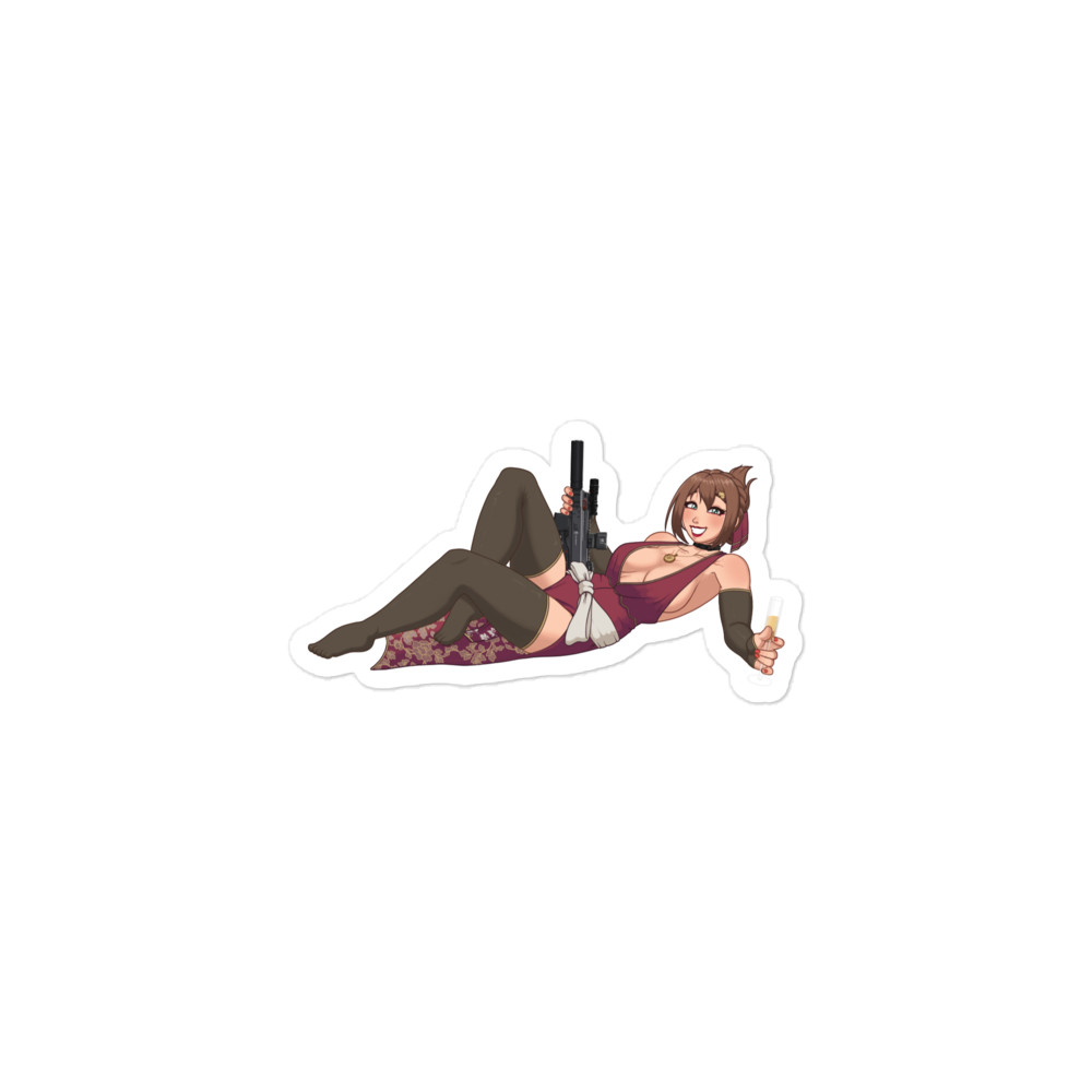 Oni dressed up sticker