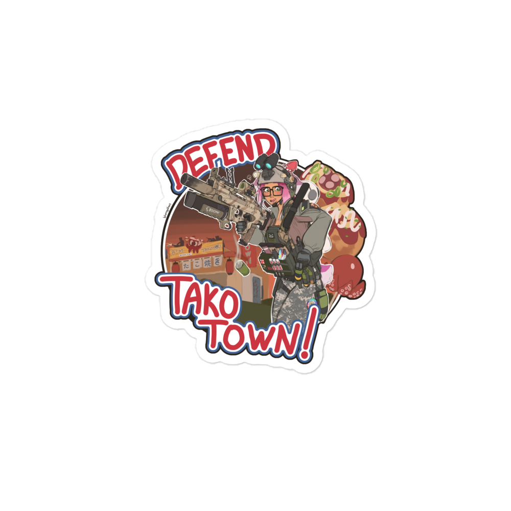 Tako Town Blurie sticker