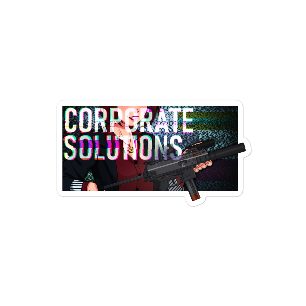 Corporate solutions sticker