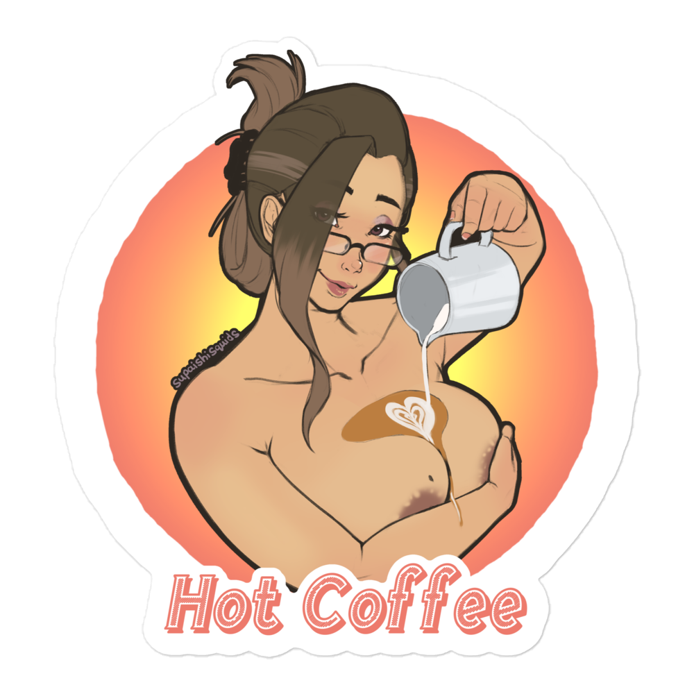 Hot Coffee sticker