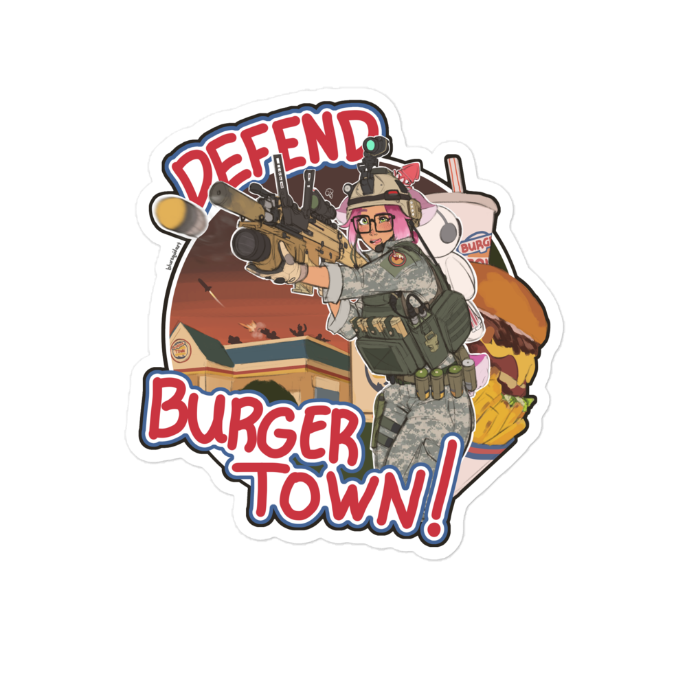 Fast Food Defender sticker