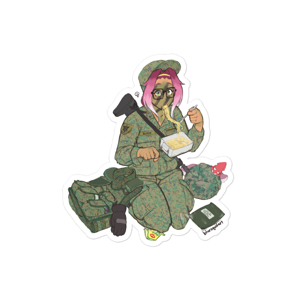 Snack time sticker - face paint