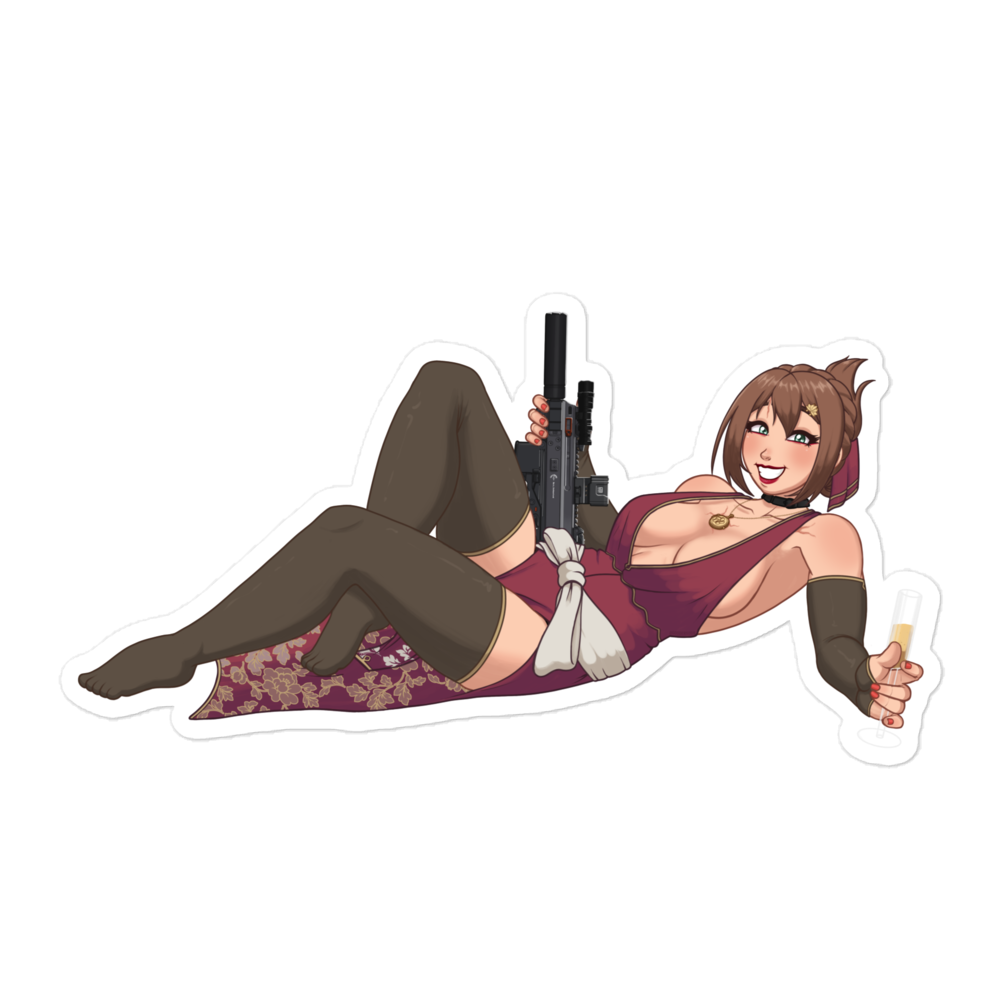 Oni dressed up sticker