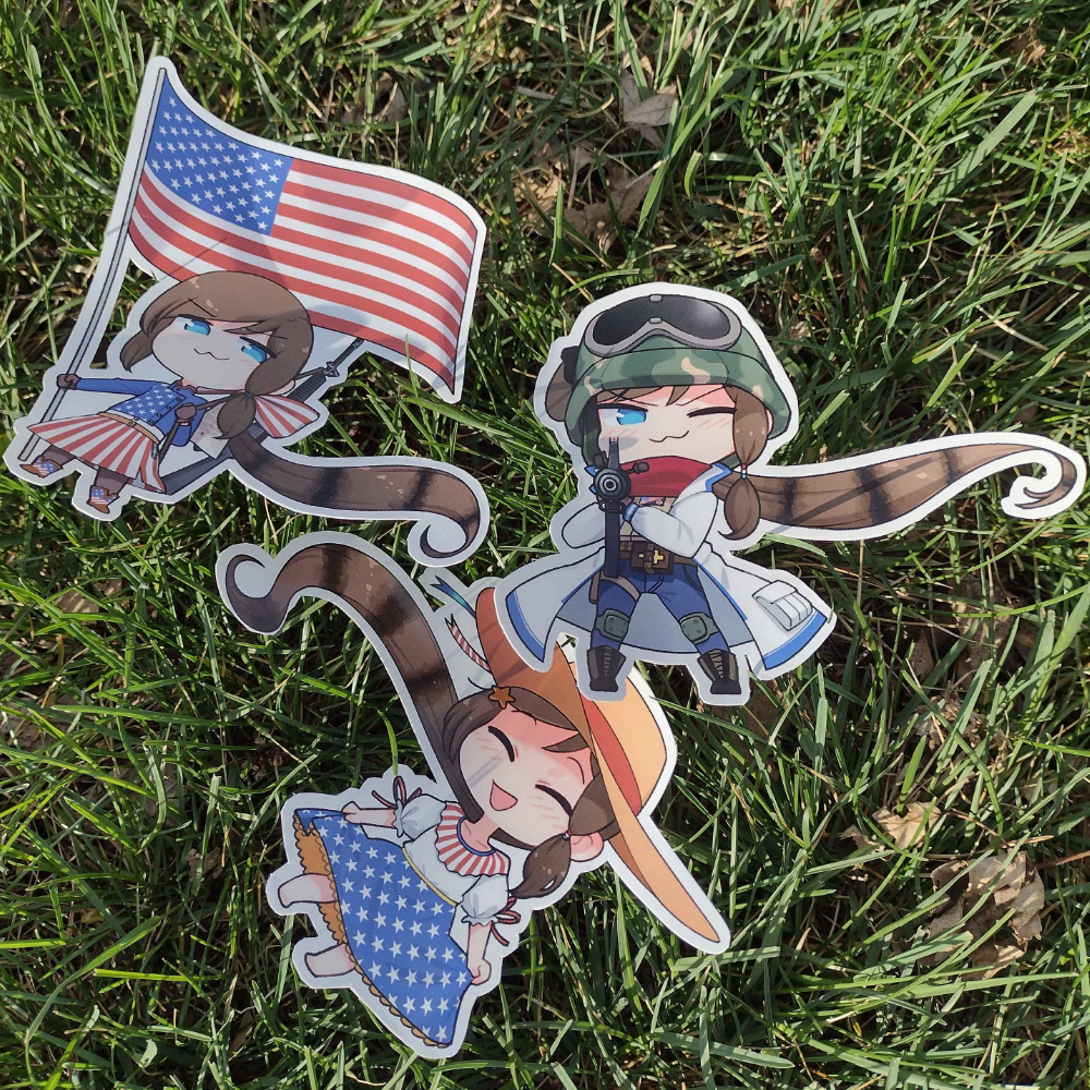 Virginia Chibi stickers