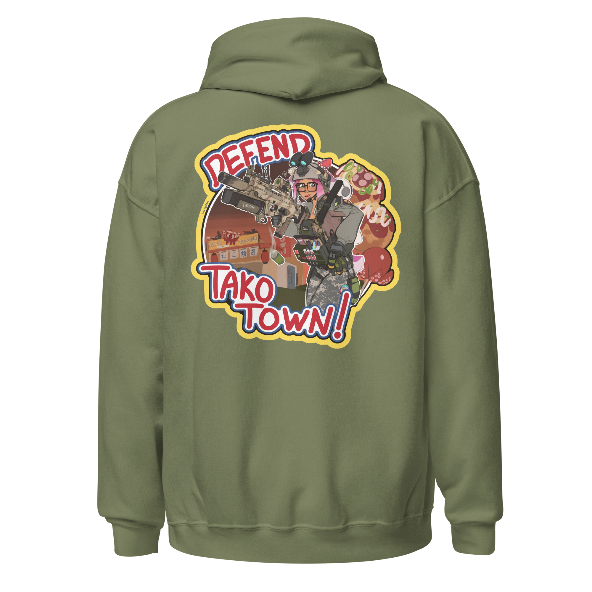 fast food defender hoodie - tako