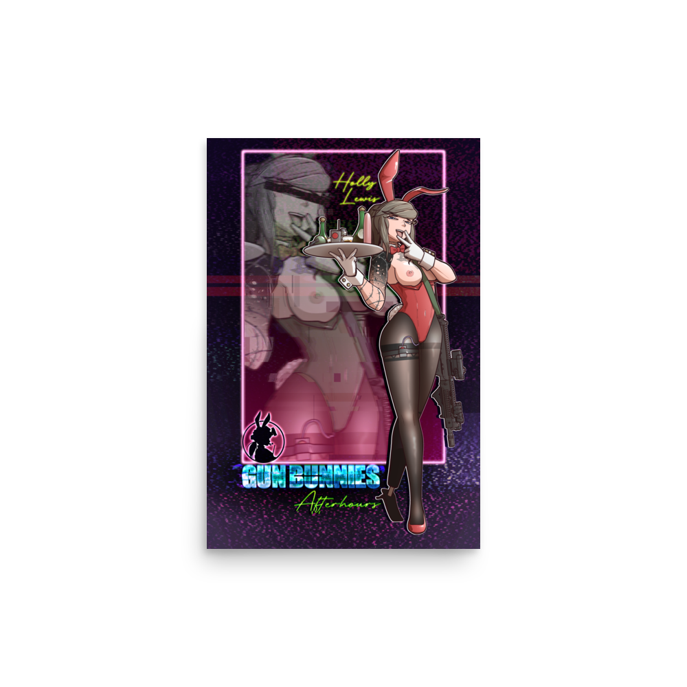 Gun Bunny Afterhours Holly print