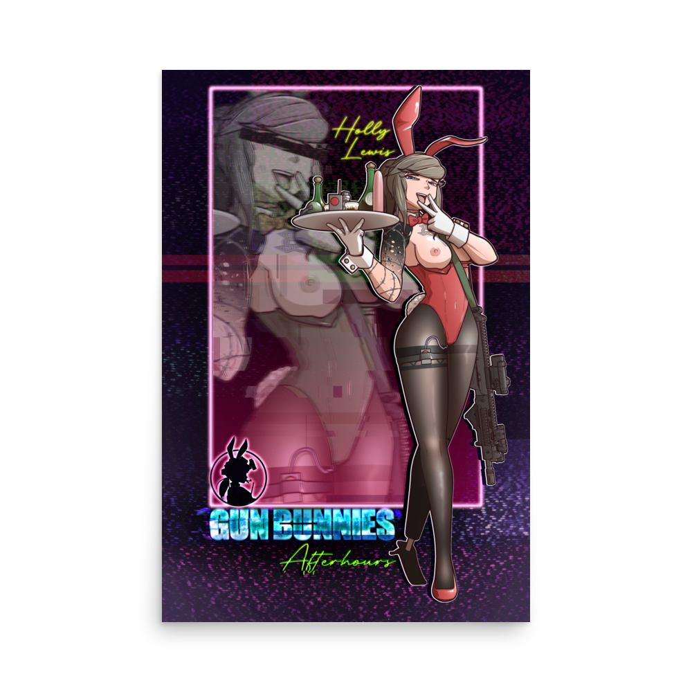 Gun Bunny Afterhours Holly print