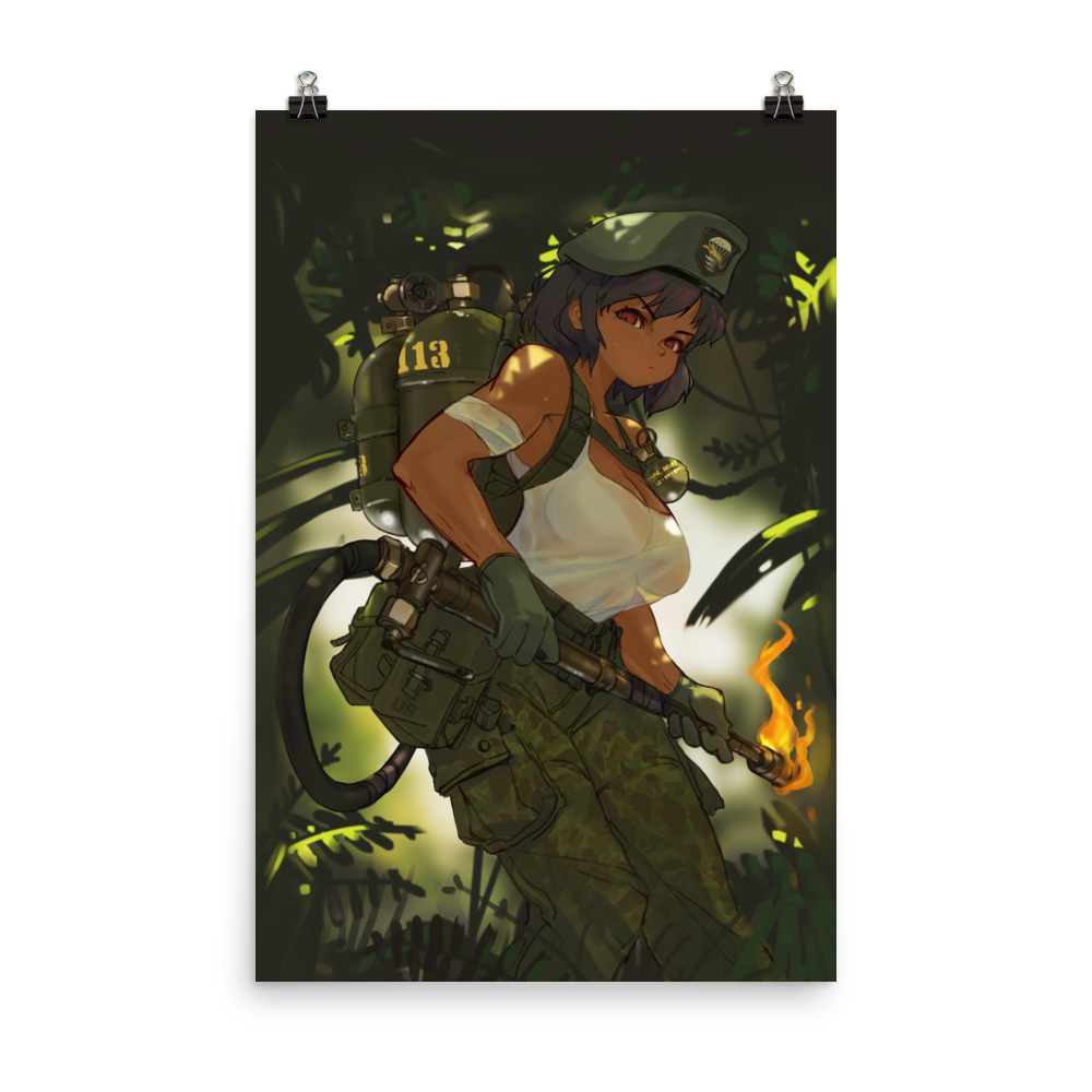 Heatstroke print - [no text]