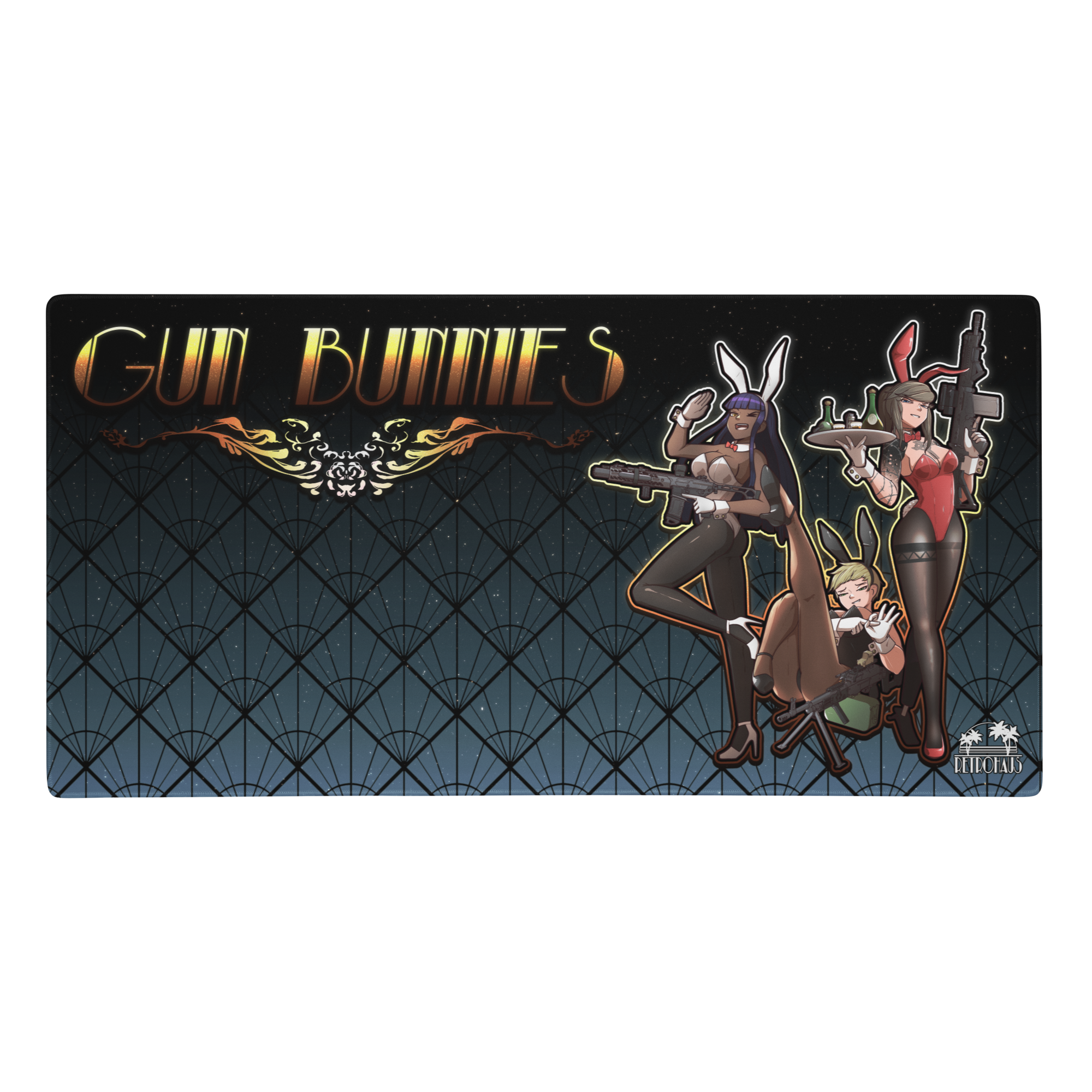 Gun Bunnies mousepad - cobalt