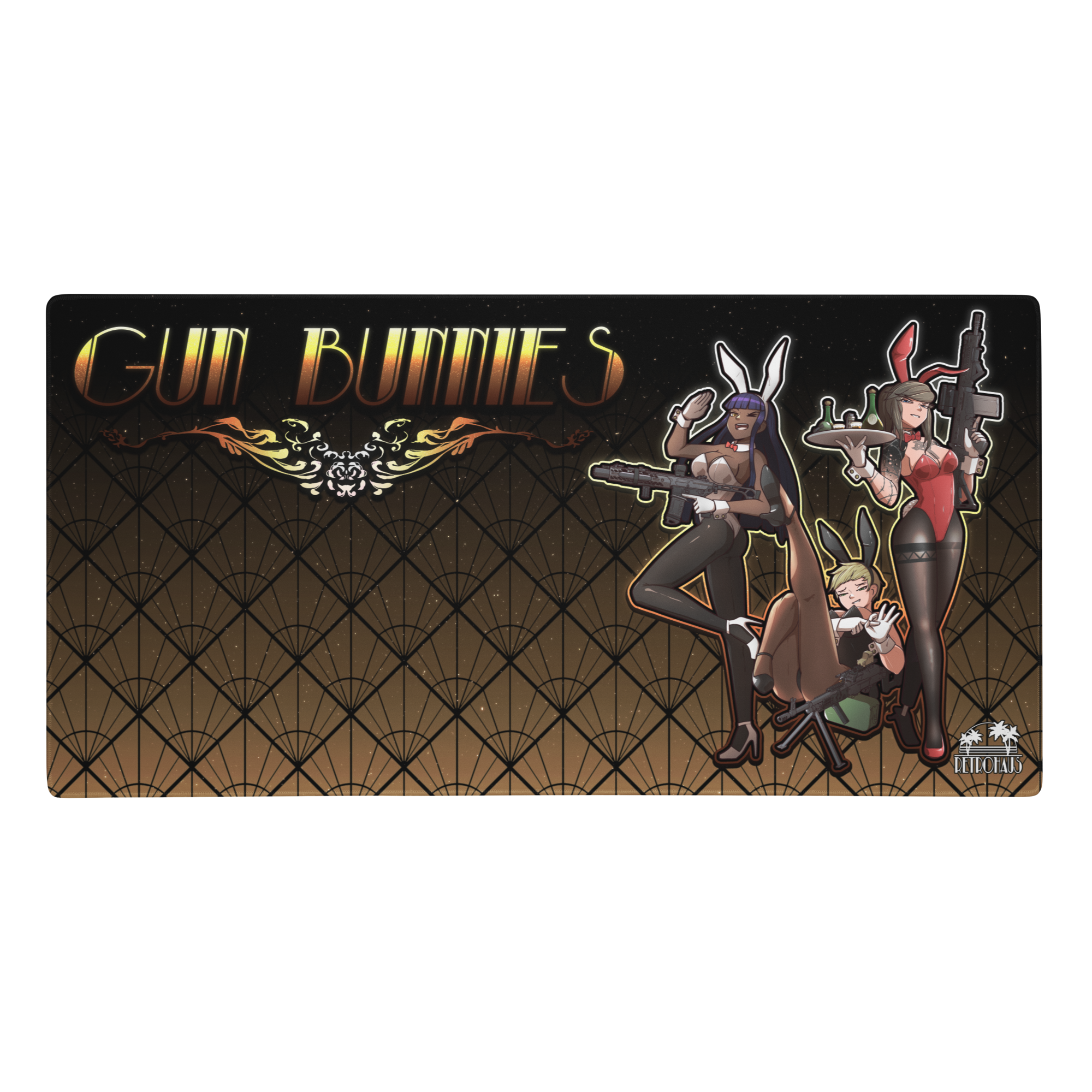Gun Bunnies mousepad - bronze