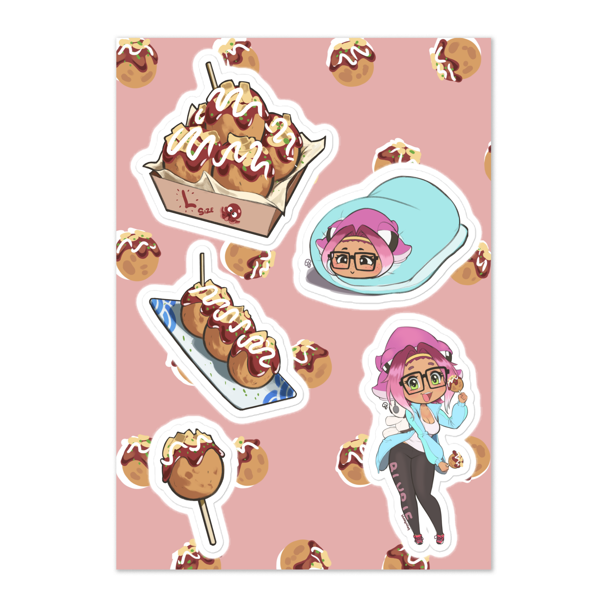 Snack Time sticker sheet