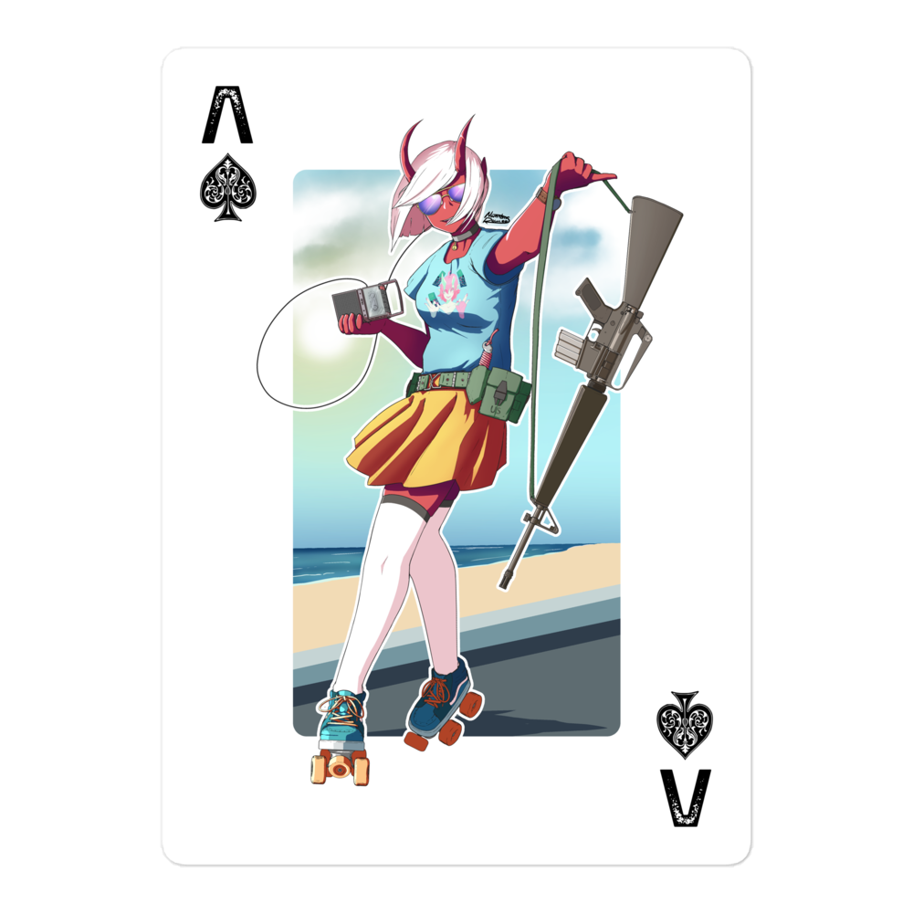 M16 Ace card sticker