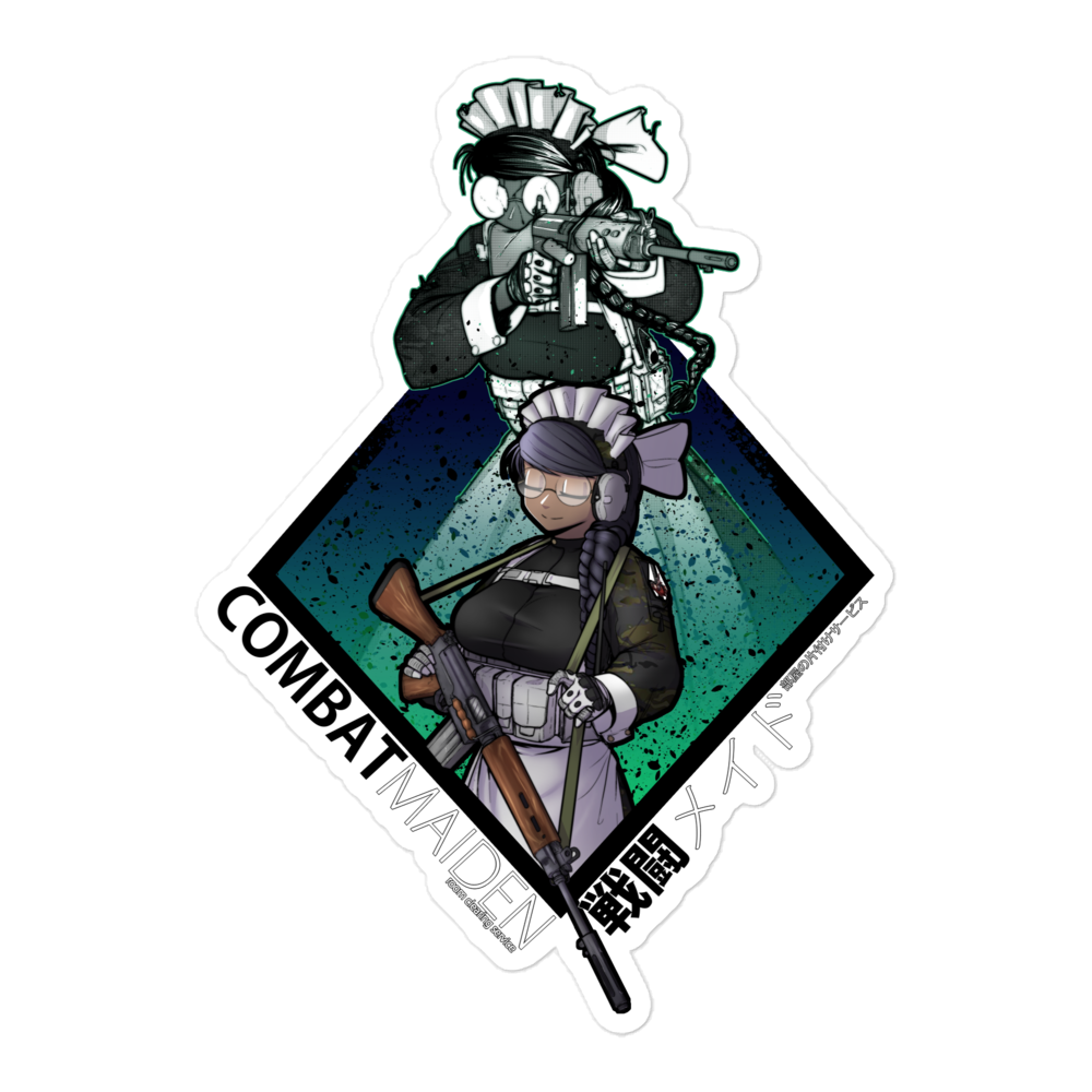 Combat Maid FAL Sticker