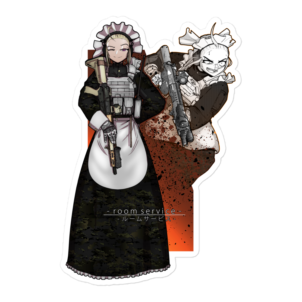 Combat Maid AR Sticker