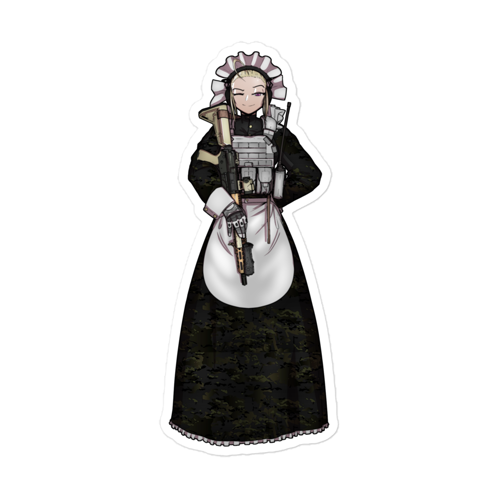 Combat Maid AR Sticker