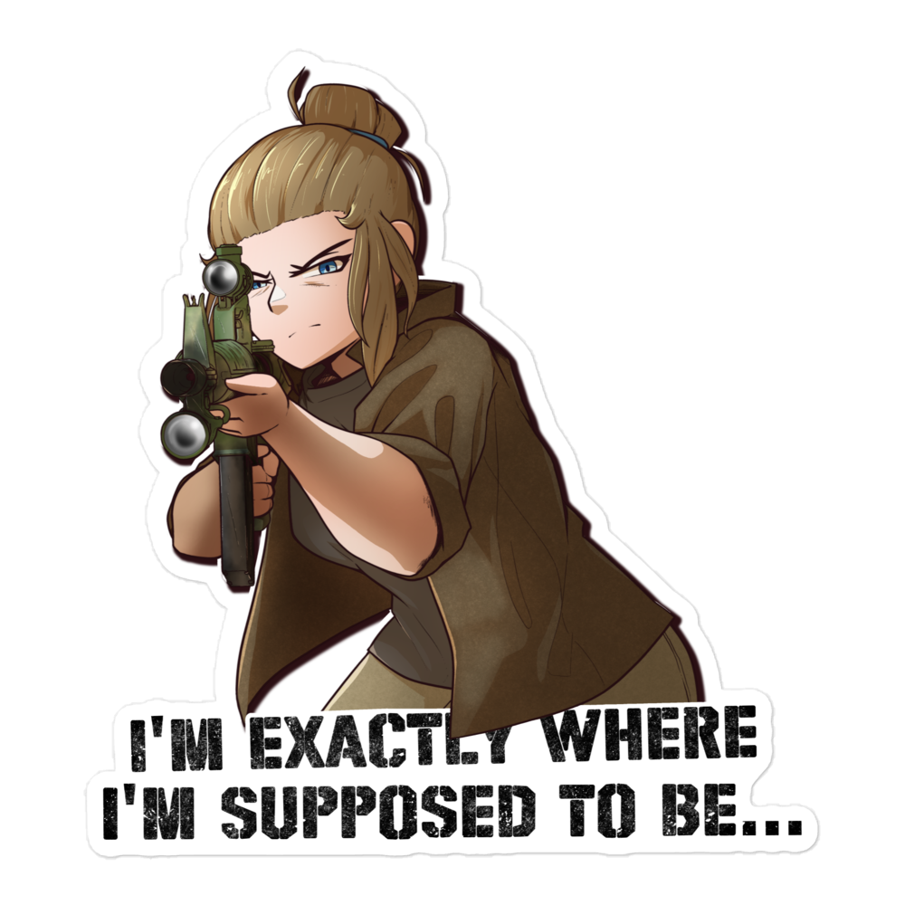 Exactly where I'm supposed to be...