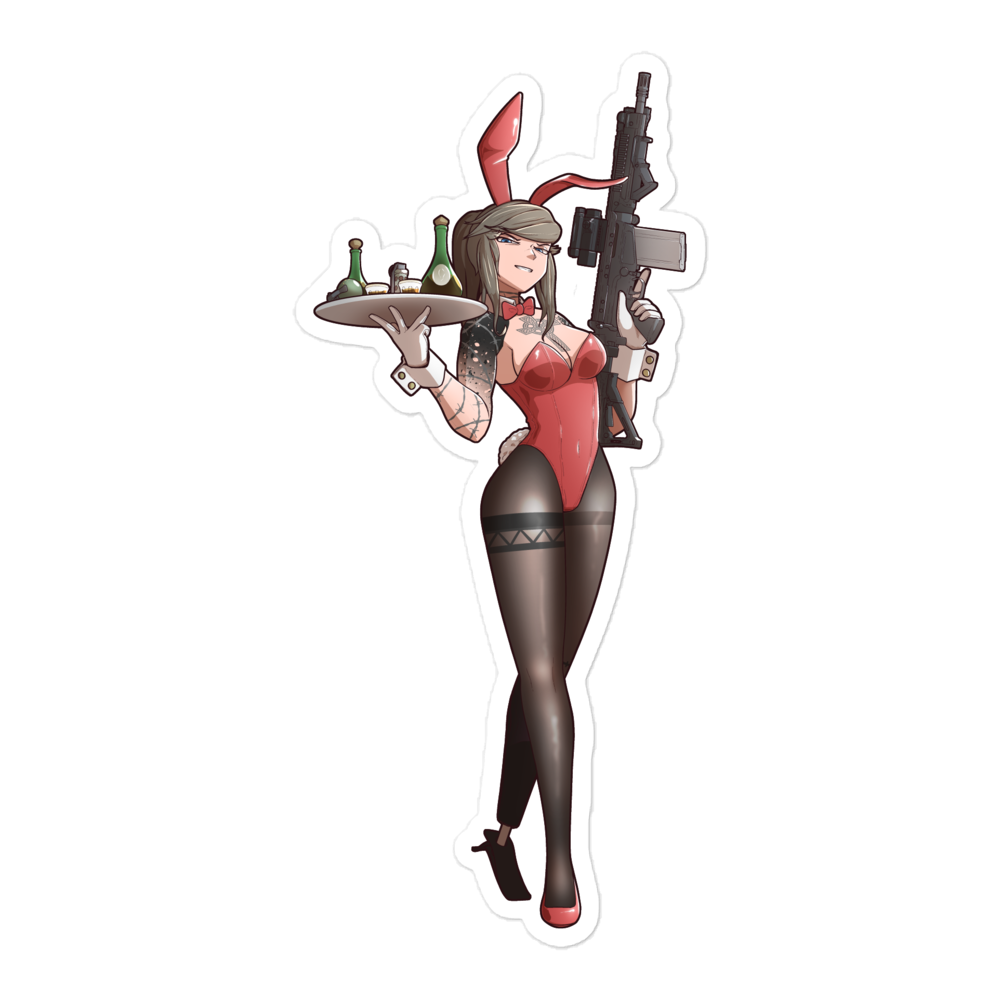 Gun Bunny Holly - red
