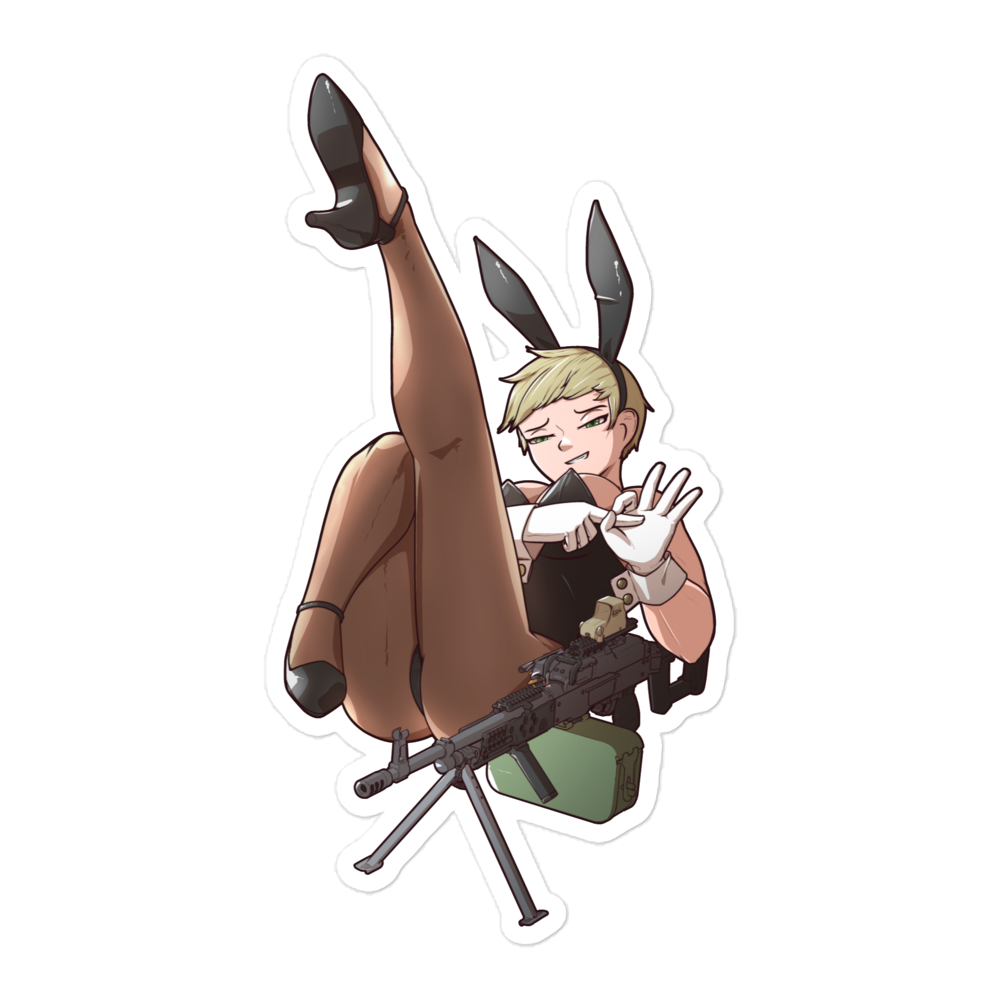 Gun Bunny Dima sticker