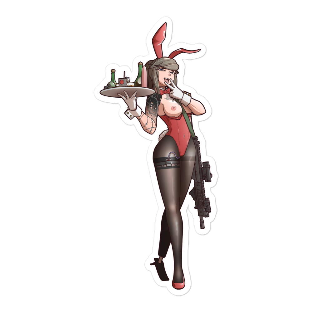 Gun Bunny Afterhours Holly sticker
