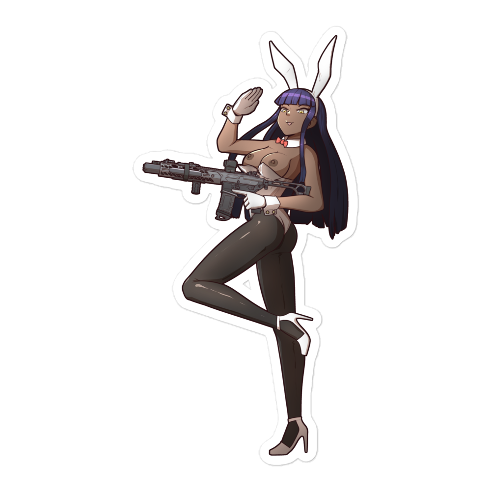 Gun Bunny Afterhours Genevieve sticker