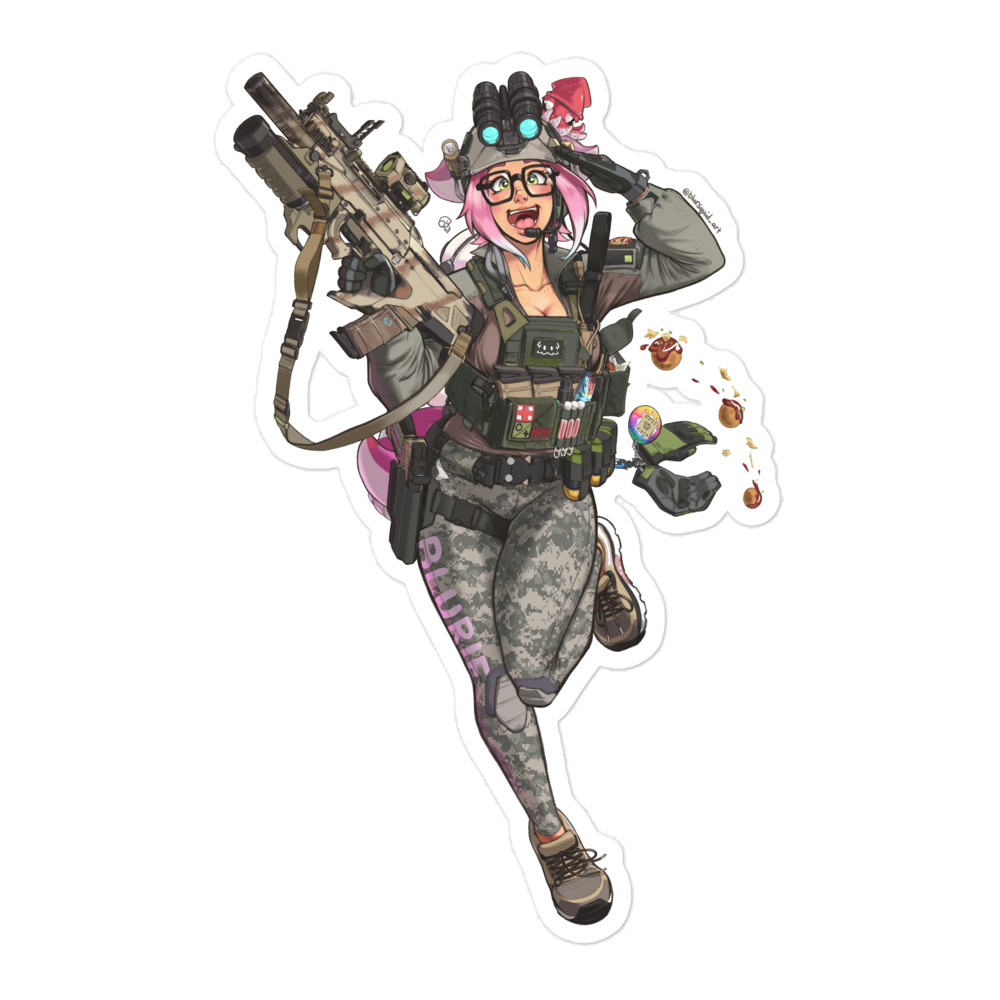 Tactical Blurie sticker