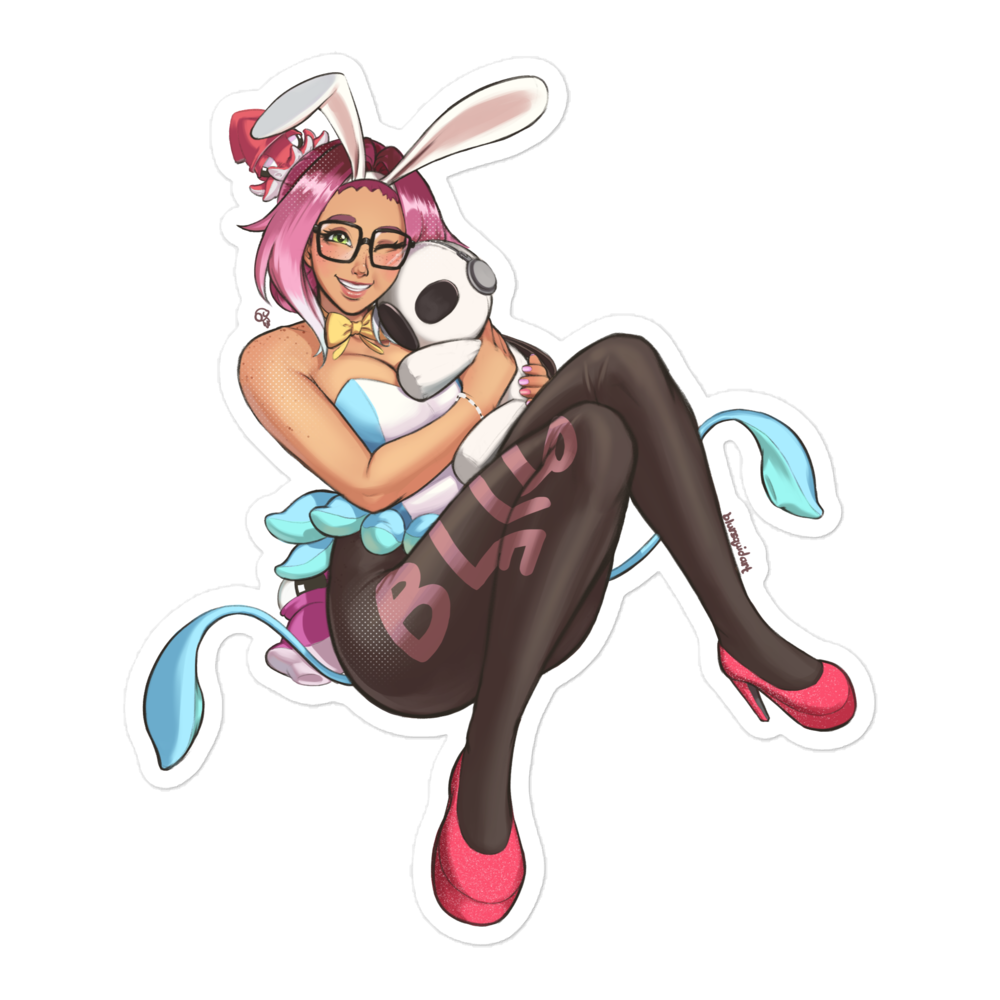Blurie hug - bunny squid