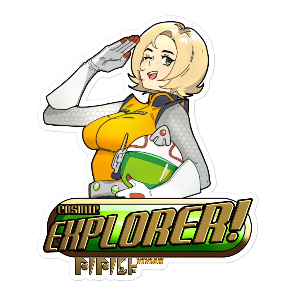 Cosmic Explorer sticker - design