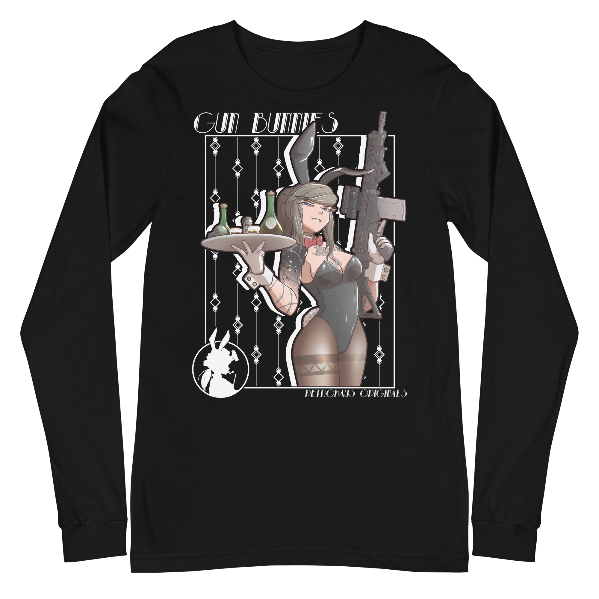 Gun Bunny Holly long sleeve - black suit