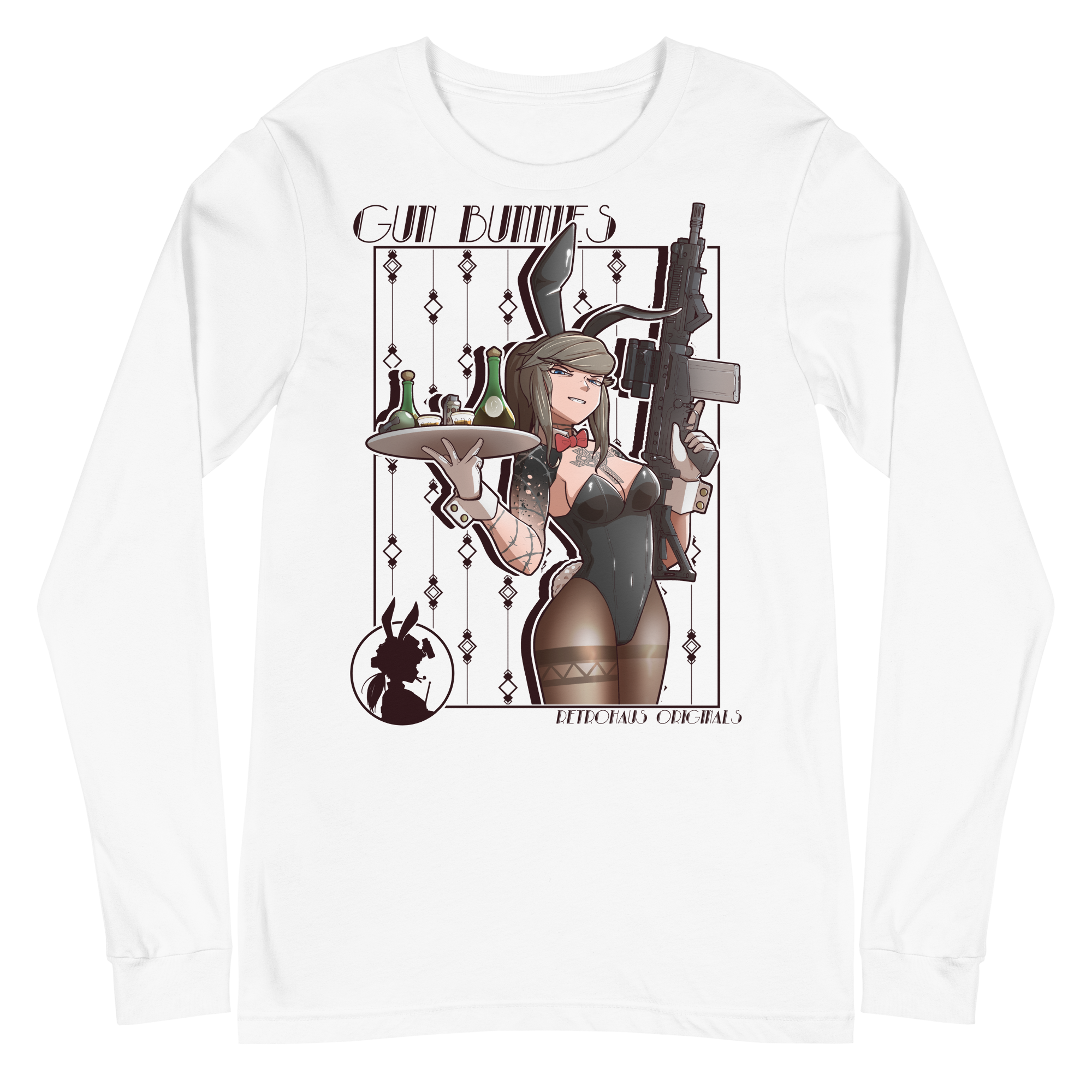 Gun Bunny Holly long sleeve - black suit